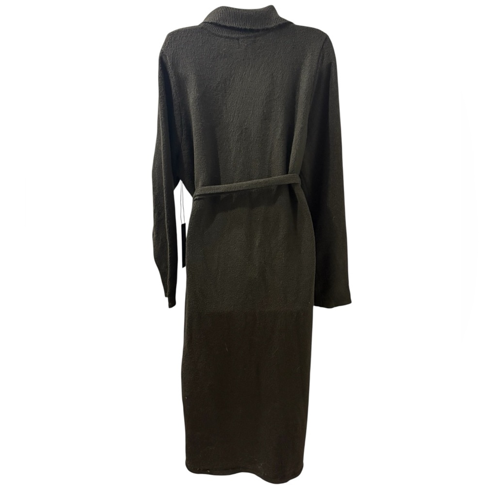 Nicole Miller Sweater Dress Button Front Belted Knit Size 2X - Picture 3 of 6